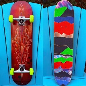 Relic Kustoms One Of A Kind Custom Complete Skateboard DGK Trucks Hazard Wheels